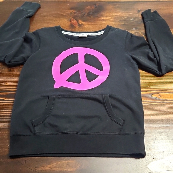 Black Peace Sweatshirt - Picture 1 of 3